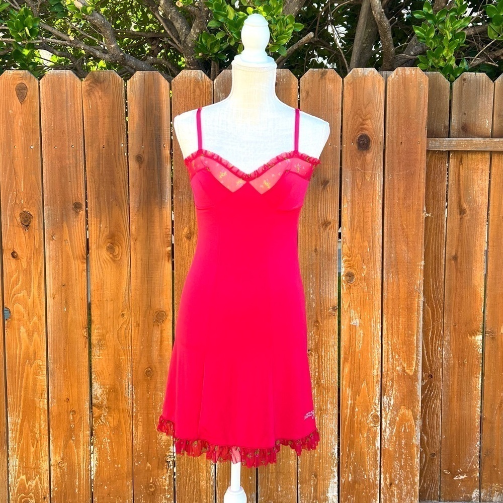 Victorias Secret Sexy Little Things nitie Dress
Costume Slip ruffled red Women M